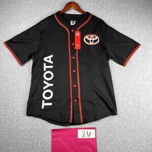 Toyota Baseball Jersey Shirt Mens S Embroidered Front Logo Official Licensed